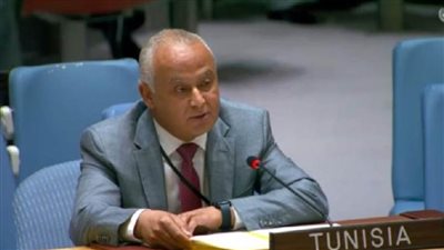 تونس تطالب مجلس الأمن بالوقف الفوري لجرائم الحرب والإبادة الجماعية ضد الشعب الفلسطيني