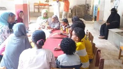 مسابقات لاكتشاف الموهوبين وورش للأطفال بأنشطة قصور الثقافة بأسوان 