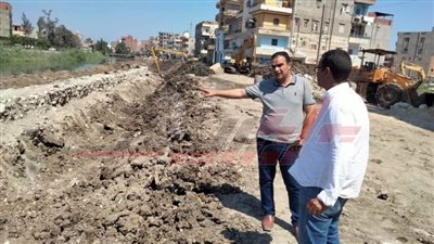 إنشاء كورنيش وممشى بحر تيرة بالحامول في كفر الشيخ 