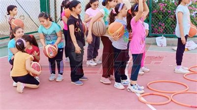 كفر الشيخ: تدريبات كرة السلة بمركز التنمية الشبابية بدسوق