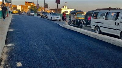  بالصور.. رفع كفاءة ورصف كوبري الرباط بحي ثان المحلة