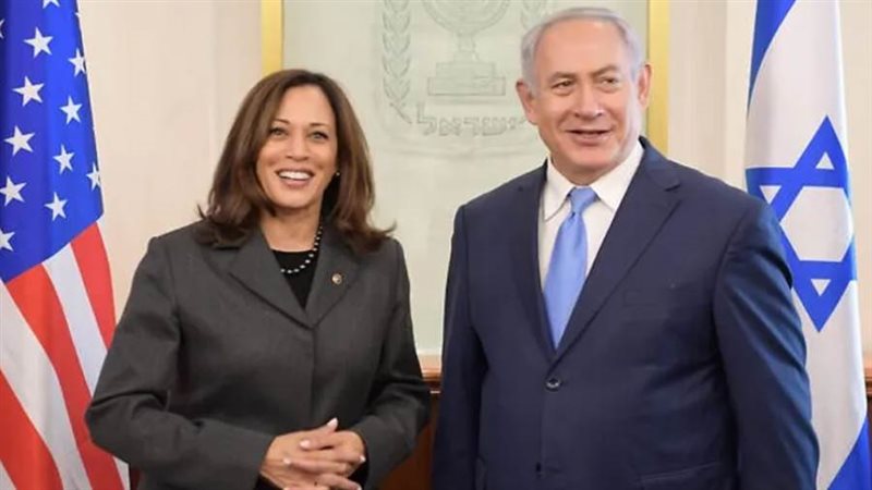 كاميلا هاريس ونتنياهو