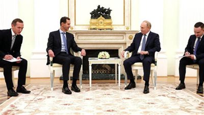 الرئيس السوري يبحث مع نظيره الروسي العلاقات الثنائية والوضع بالشرق الأوسط