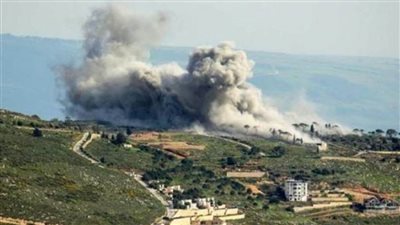 غارة إسرائيلية على محيط بلدة جبانة رب ثلاثين فى لبنان