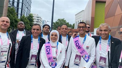 القرية الأولمبية تتزين بالبعثة المصرية انتظاراً لإنطلاق  حفل افتتاح الدورة الأولمبية باريس 