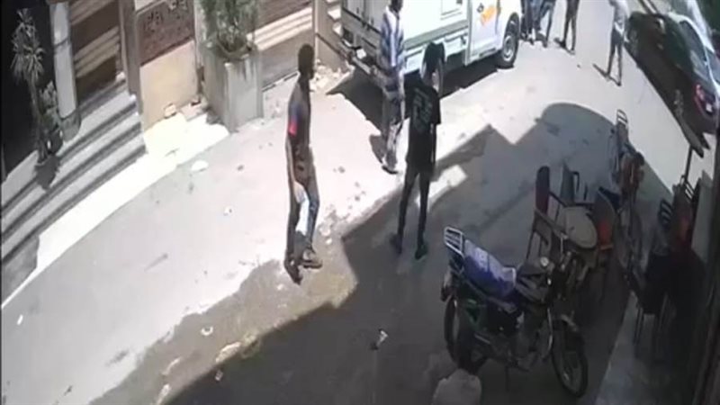 لحظة الامساك بلص