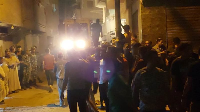 انهيار عقار بالمحلة