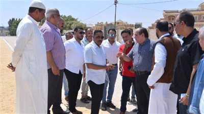 محافظ مطروح يتفقد عددًا من المشروعات الخدمية والبنية التحتية بمدينة الحمام