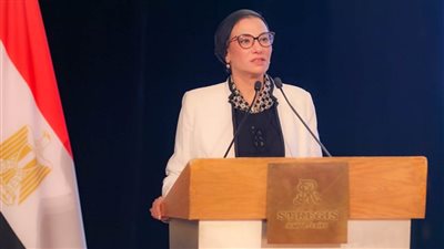 وزيرة البيئة تشهد فعاليات مؤتمر وزارة البيئة تحت عنوان 