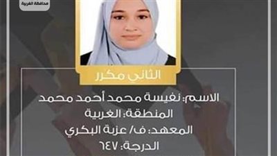 محافظ الغربية يهنئ الثاني مكرر على الجمهورية في الثانوية الأزهرية.. ورئيس المنطقة: «شرفتنا»