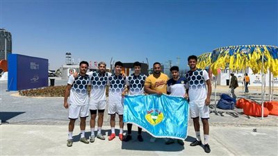  بالصور.. صعود فريق جامعة طنطا لكرة القدم إلى المربع الذهبي بفعاليات العلمين