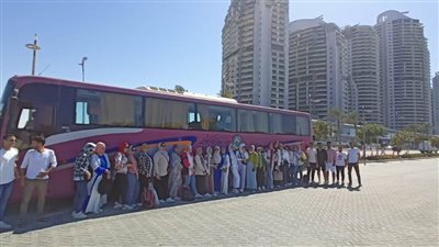 شاهد انطلاق ثاني الوفود الطلابية لجامعة دمنهور للمشاركة في مهرجان 