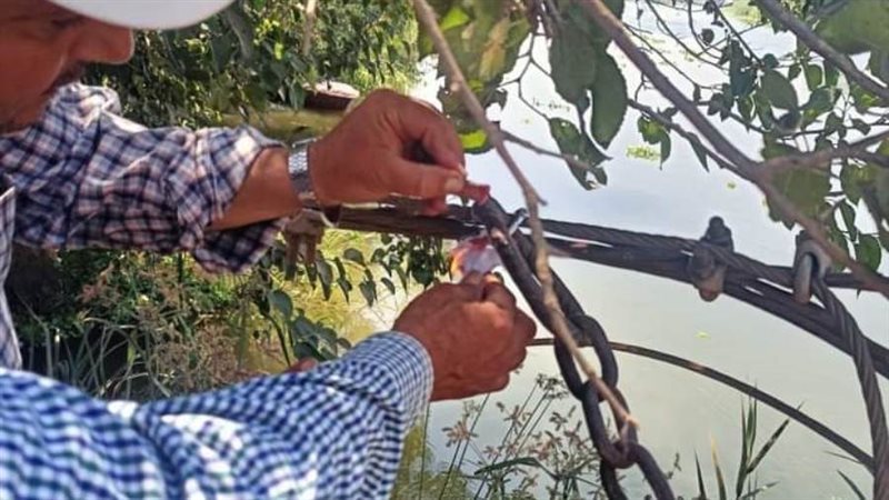 غلق وتشميع معدية