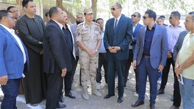 محافظ سوهاج يتفقد الموقع المخصص لإنشاء محطة رفع صرف صحي جزيرة محروس