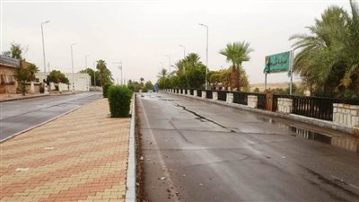 مدينة أبوسمبل تتعرض لموجة من الأمطار الغزيرة