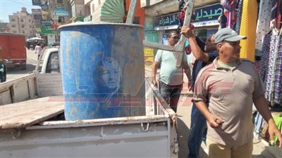 حملات مكبرة لإزالة الإشغالات بالحامول بكفر الشيخ