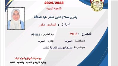 السادسة على الثانوية العامة 