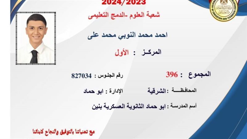 الأول على الثانوية