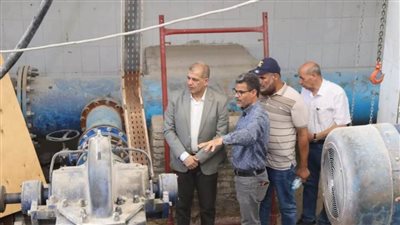 إصلاح عطل محطة طلبمات مياه قصر الجبالي بالفيوم 