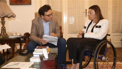 وزير الثقافة يستقبل المُشرف على المجلس القومي للأشخاص ذوي الإعاقة