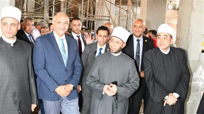 وزير الأوقاف ومحافظ القليوبية يتفقدان الصيانة والتطوير بمسجد علي فهمي ببنها