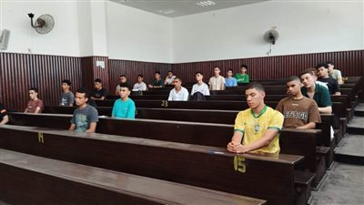 500 طالب وطالبة أدوا اختبارات القدرات بتربية رياضية القناة