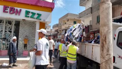 رفع 961 حالة إشغال طريق وازالة 31 حالة تعد بمساحة 1956م بالبحيرة