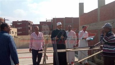 رئيس منطقة كفر الشيخ الأزهرية يتابع أعمال توسعة معهد فتيات قلين الثانوي