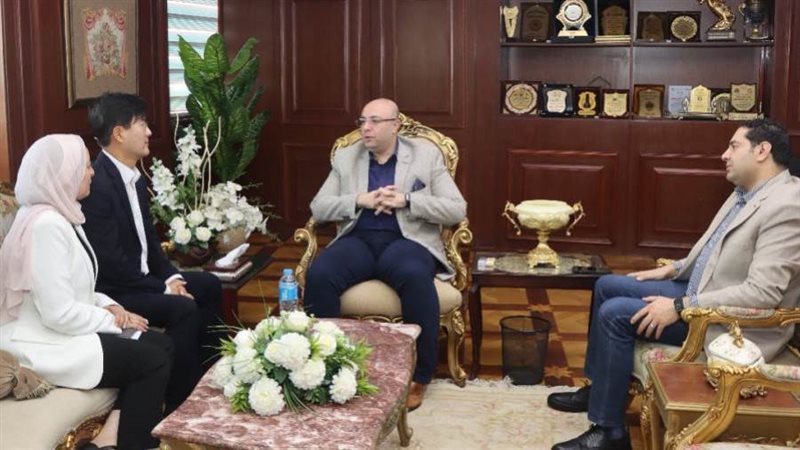 لقاء محافظ بنى سويف