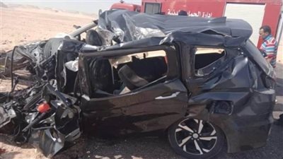 مدينة دراو بأسوان اتشحت بالسواد حزنًا على مصرع 4 أفراد من أسرة واحدة في حادث تصادم سيارة بقنا