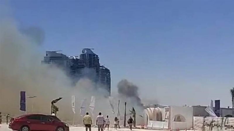 حريق بكافية فى العلمين