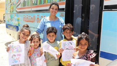 تعرف على برنامج زيارات المكتبة المتنقلة بقرى ومدن البحيرة