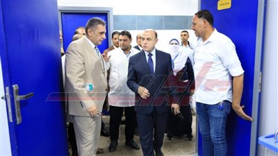 محافظ كفر الشيخ يتفقد مبنى قسطرة القلب والعناية المركزة بمستشفى دسوق العام