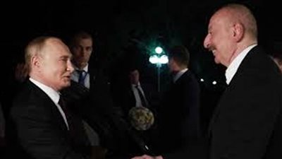 الرئيس الروسي يصل إلى أذربيجان