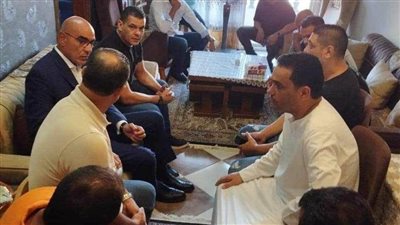 لقطات من زيارة وفد الزمالك لأسرة الشوبكي