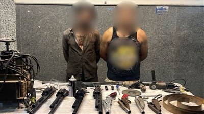 سقوط تشكيل عصابي تخصص نشاطه الإجرامي في تصنيع الأسلحة النارية بالقاهرة