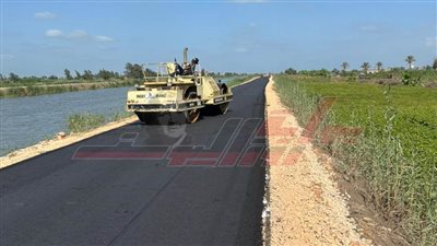 كفر الشيخ تنهي أعمال رصف طريق الهاويس ببلطيم