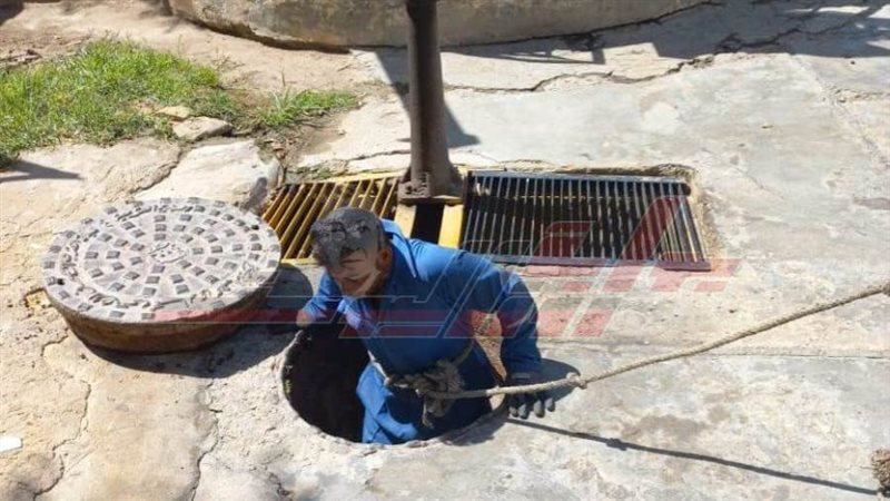 تطهير خطوط الصرف