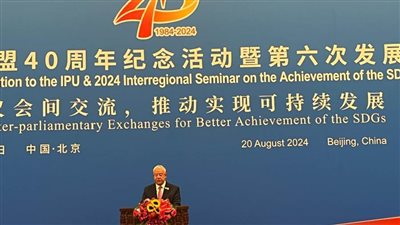 رئيس مجلس النواب: التحديات المُتشابكة التي يشهدها عالمنا باتت تُهدد بشكل غير مسبوق مُكتسبات العالم التنموية وُمقدراته