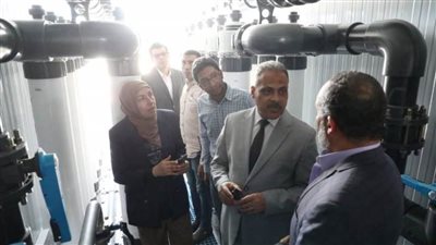 محافظ الشرقية يتابع أعمال إنشاء محطة مياه القرين المدمجة بطاقة تصميمية 10 آلاف م3/ اليوم