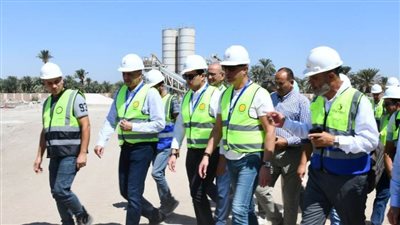 محافظ الفيوم يتفقد الأعمال الإنشائية بمحطة المعالجة بأبو جنشو وأبو شنب 