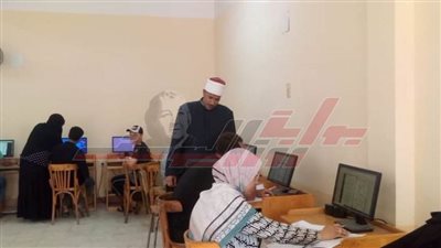 متابعة منظومة الطعون الإلكترونية للشهادة الثانوية الأزهرية بكفر الشيخ