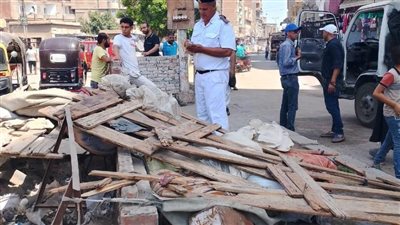 بالصور.. حملة مكبرة لرفع الإشغالات بمدينة المحلة الكبرى