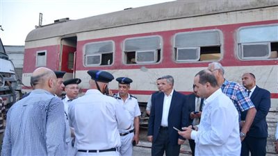 محافظ الإسكندرية يتوجه إلى موقع حادث تصادم القطار 