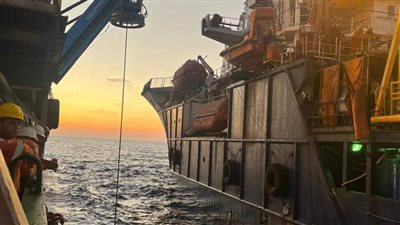 خدمات البترول البحرية تنتهي بنجاح من إنزال كابلات كهربائية في المياه العميقة بمشروع حقل غاز غرب الدلتا 