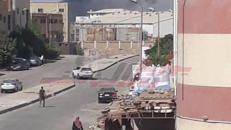 جانب من الحريق