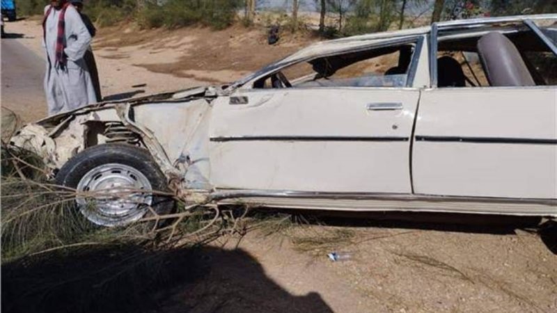 حادث انقلاب سيارة