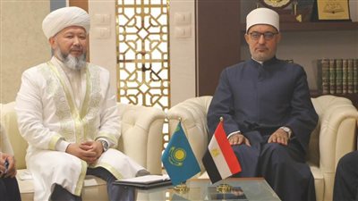 مفتي الجمهورية يستقبل مفتي كازاخستان لبحث أوجه تعزيز التعاون