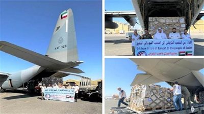 إقلاع الطائرة السادسة من الجسر الجوي الكويتي ب10 أطنان من المساعدات الإغاثية للسودان
