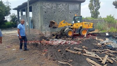 حملة تفتيشية مكبرة على مكامير الفحم بقرية الفقهاء القبلية بسيدي سالم